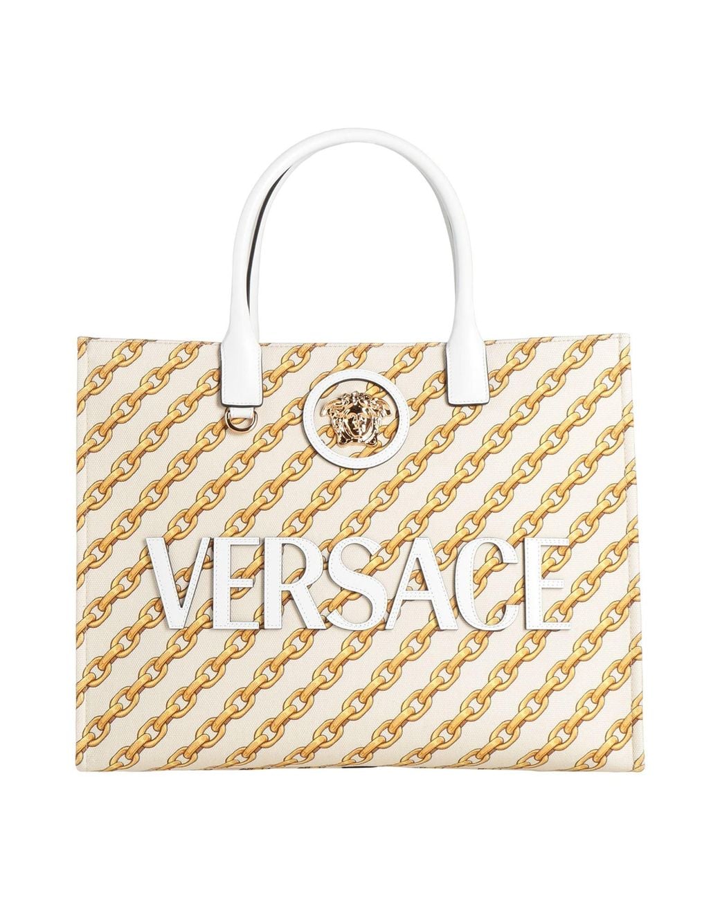 Borsa A Mano di Versace in Natural
