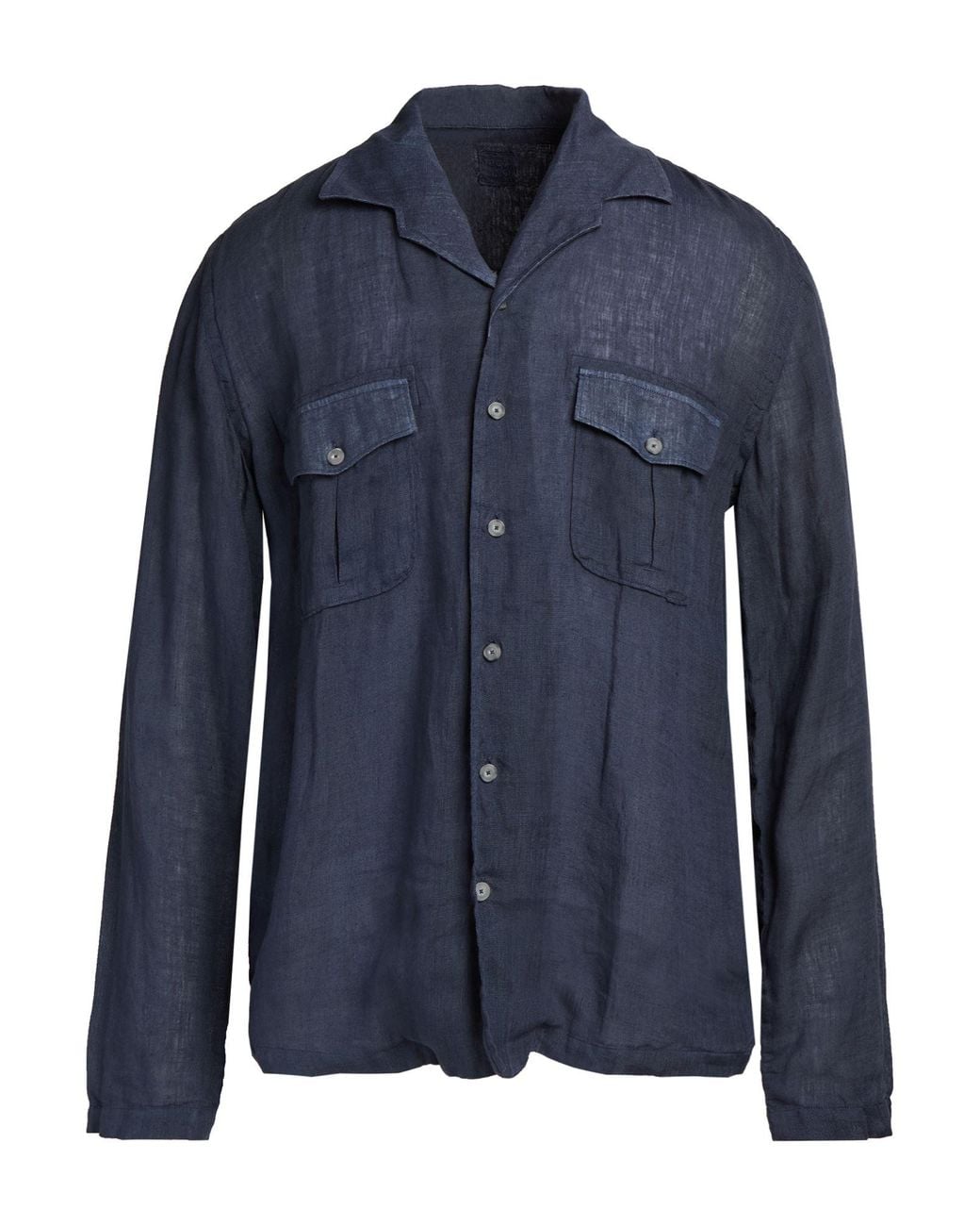 120% Lino Blue Shirts for men
