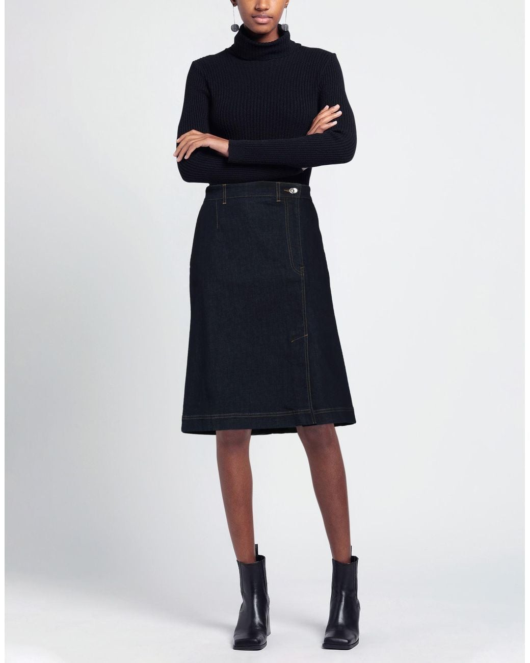 Dolce & Gabbana Blue Denim Skirt