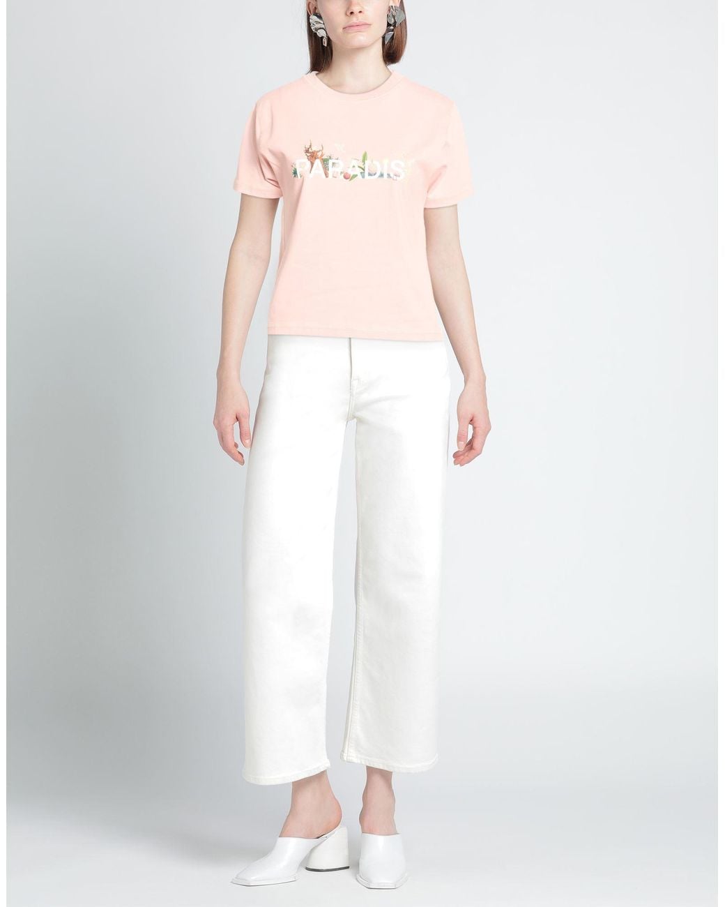 3.PARADIS Pink T-Shirt Cotton