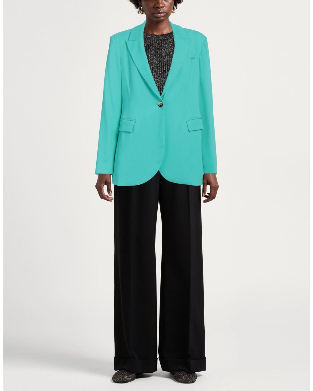 Liu Jo Green Emerald Blazer Viscose, Polyester, Elastane