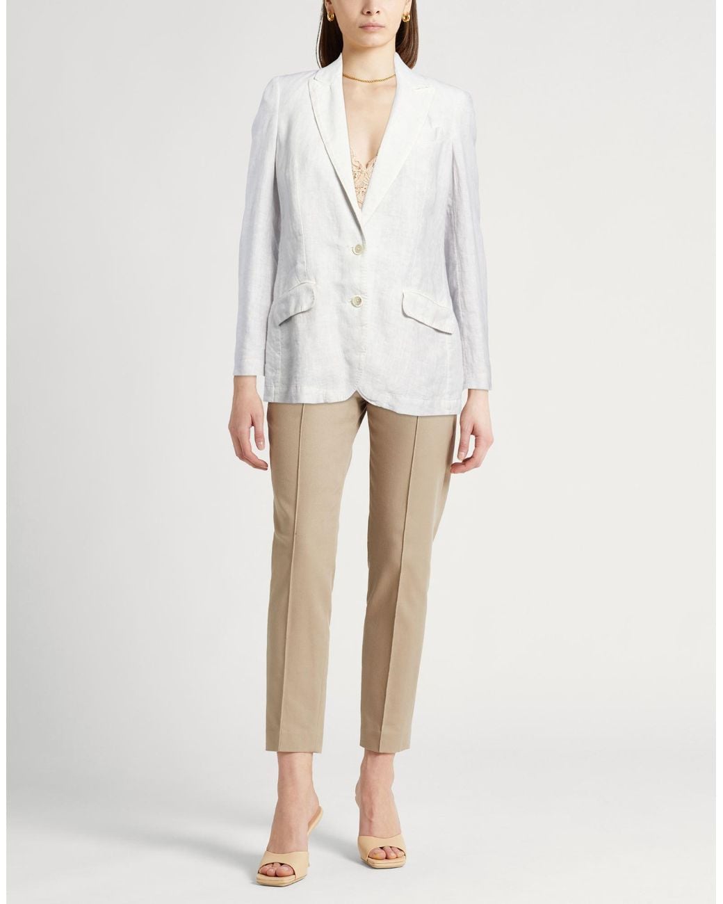 120% Lino White Blazers