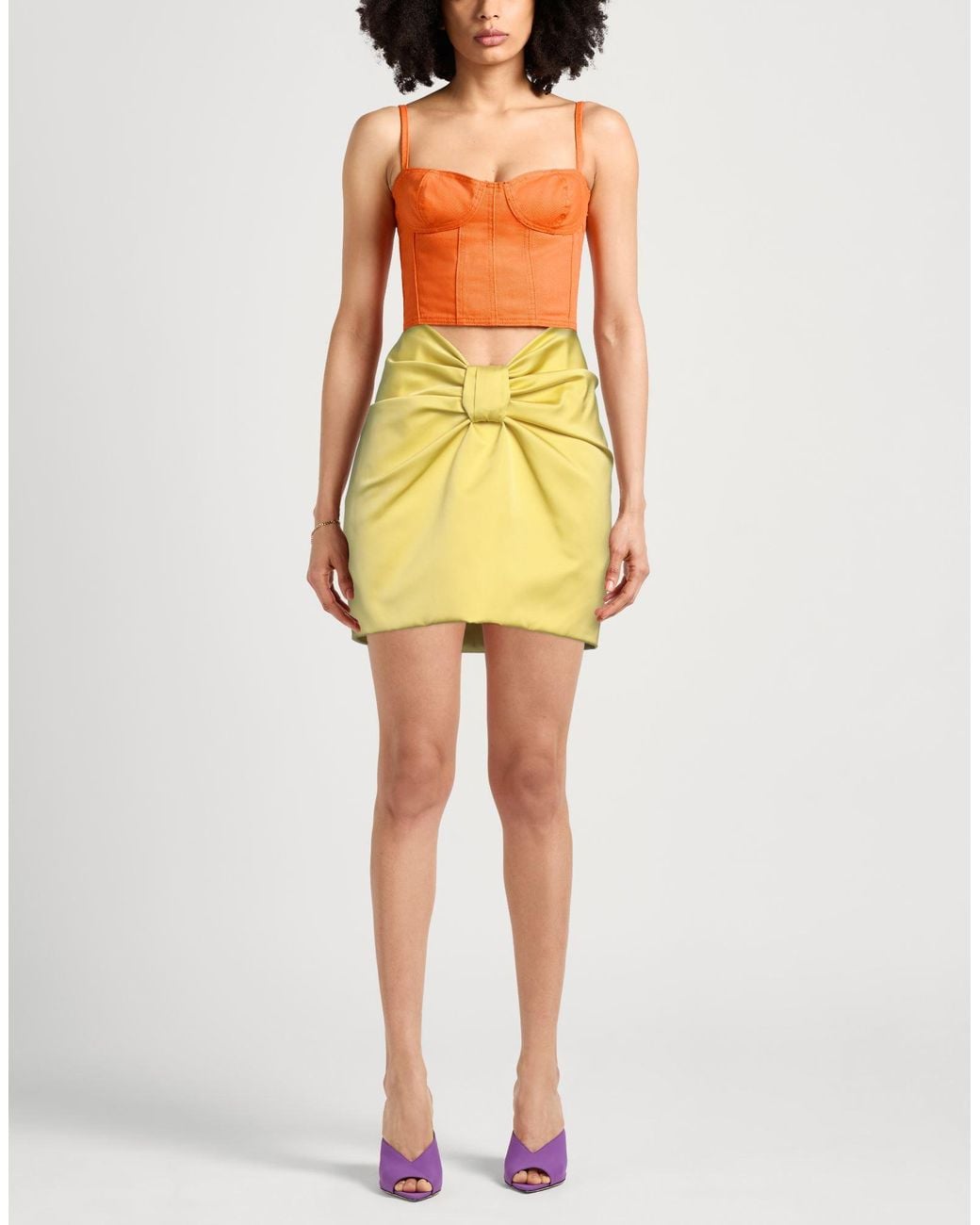N°21 Yellow Mini Skirt