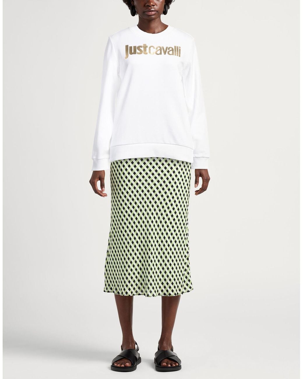 Just Cavalli White Sweatshirt