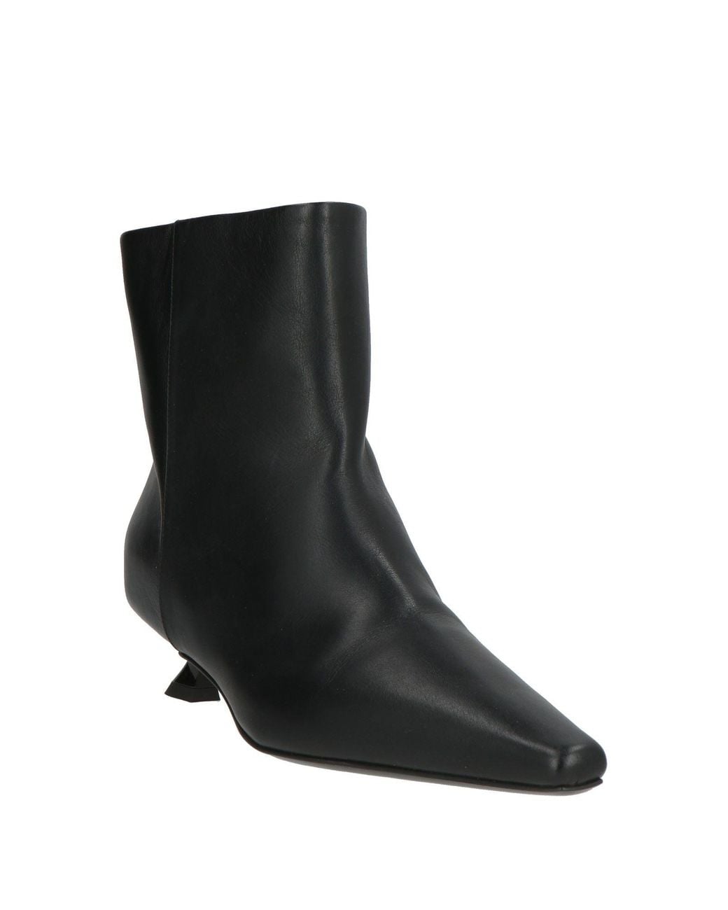 3Juin Black Ankle Boots Leather
