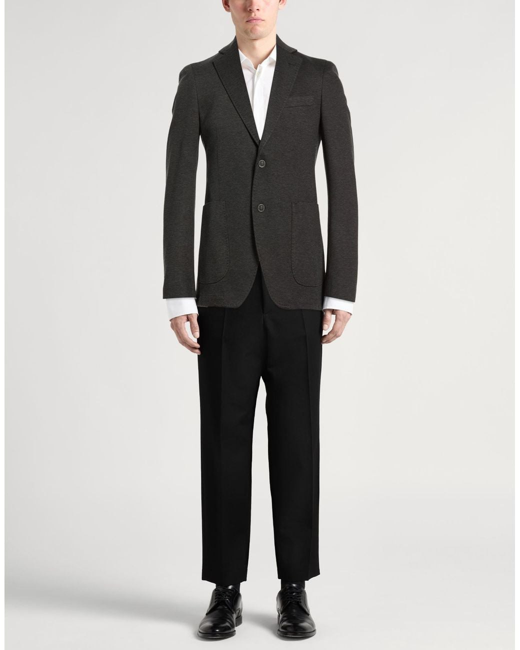 Tombolini Black Blazer Cotton, Polyamide for men