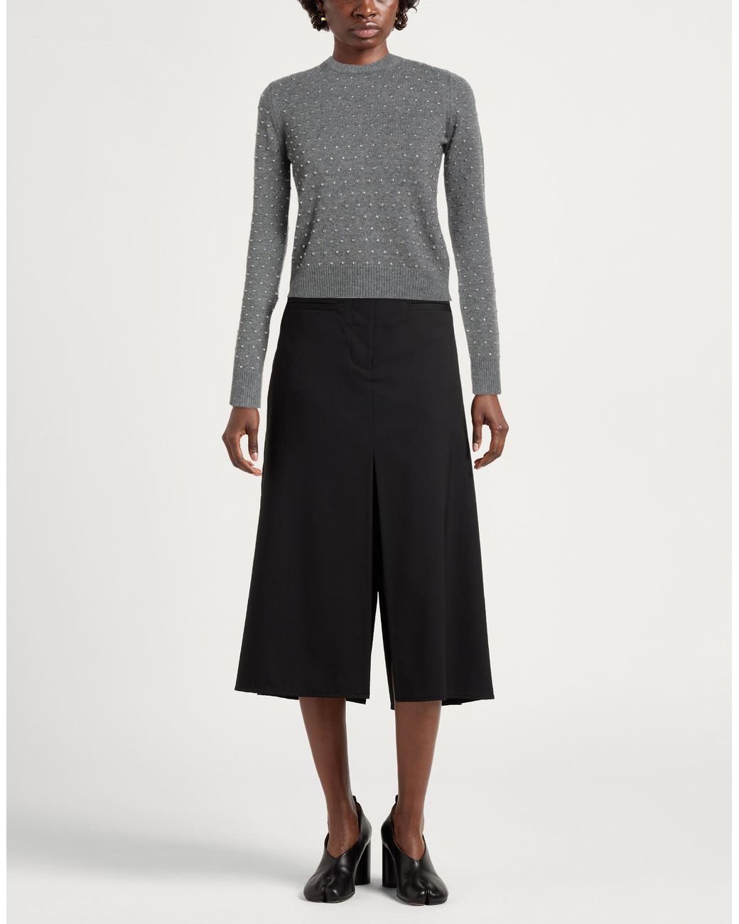 Sportmax Gray Sweater Wool, Cashmere