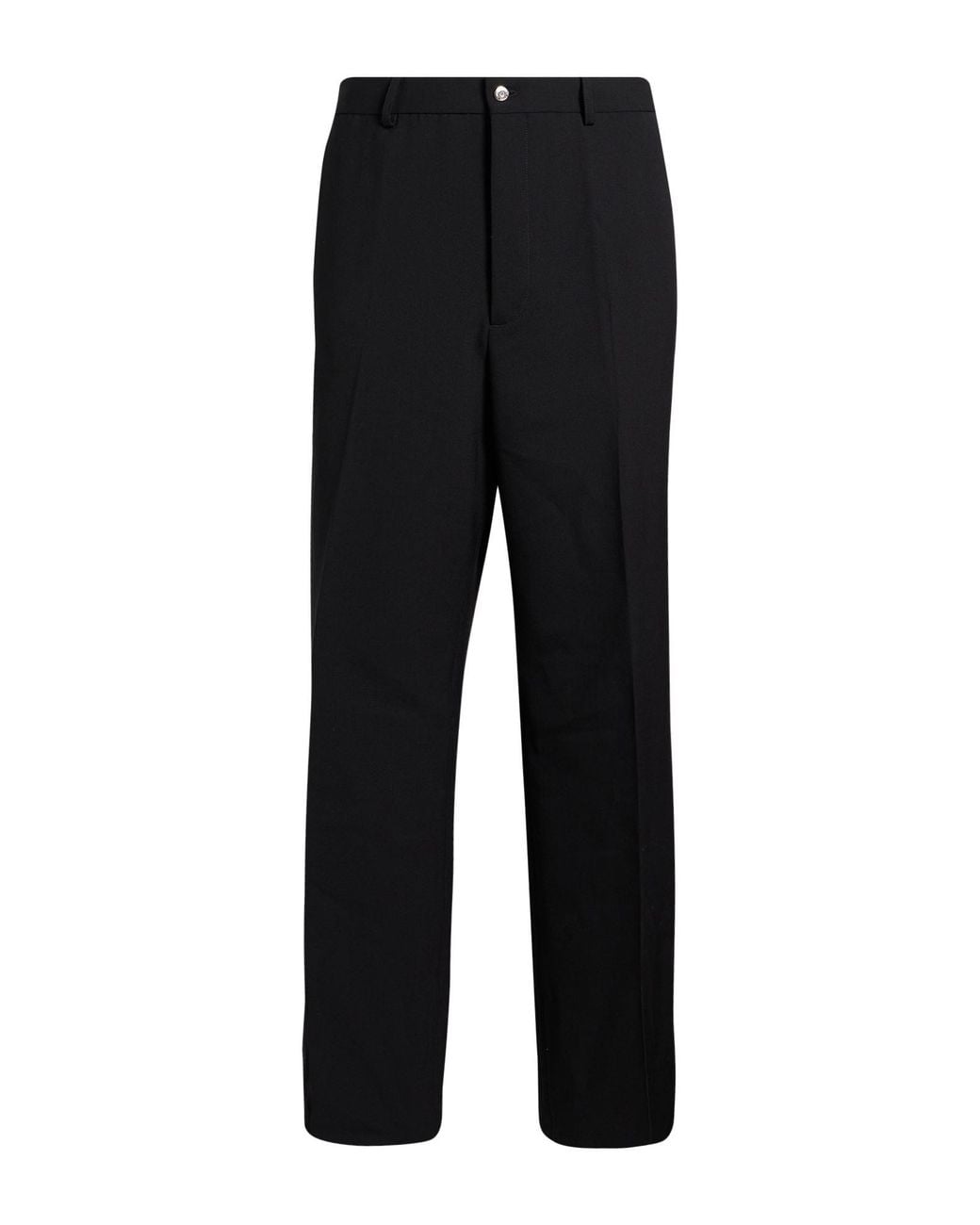 Second Layer Black Pants Virgin Wool, Elastane for men