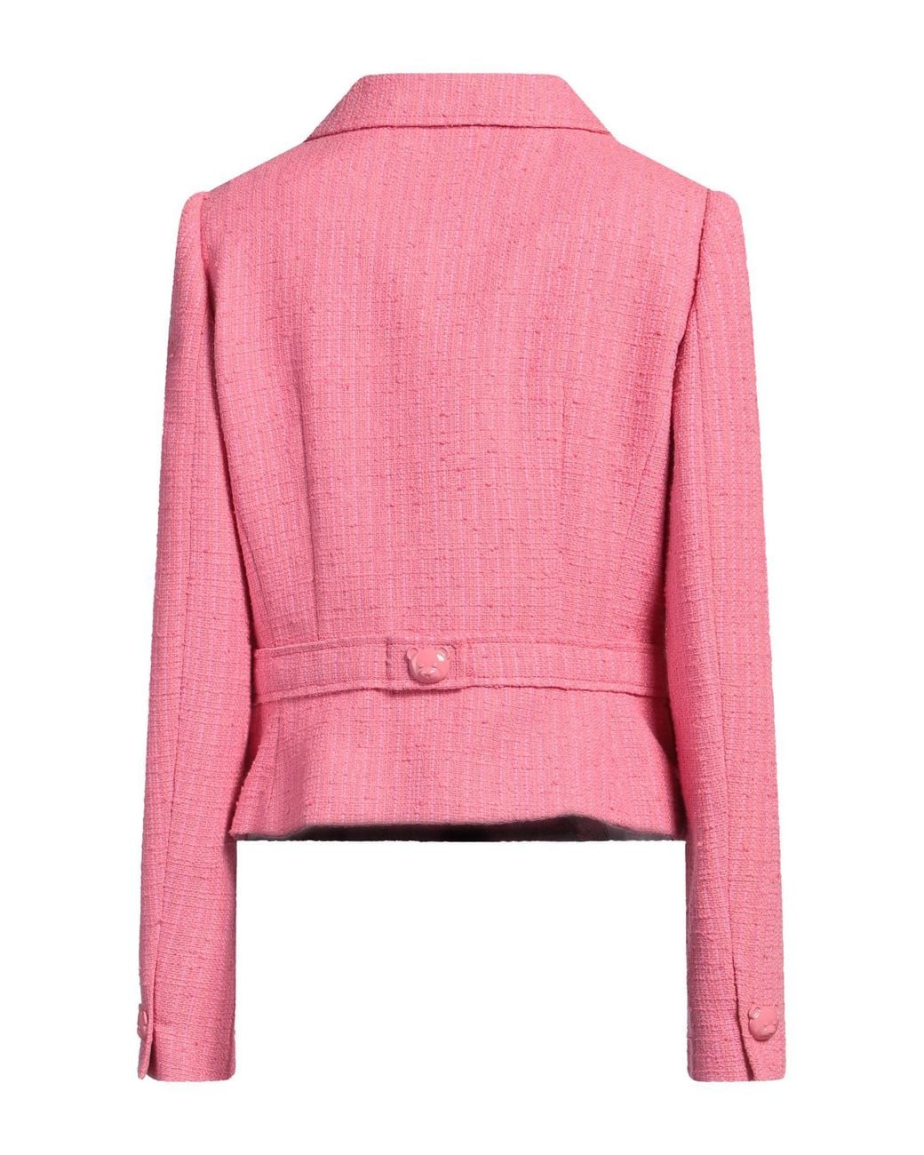 Moschino Pink Couture Blazer Cotton, Polyamide