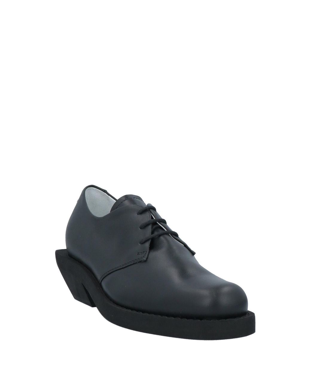 MM6 by Maison Margiela Lace-Up Shoes Leather in Black | Lyst