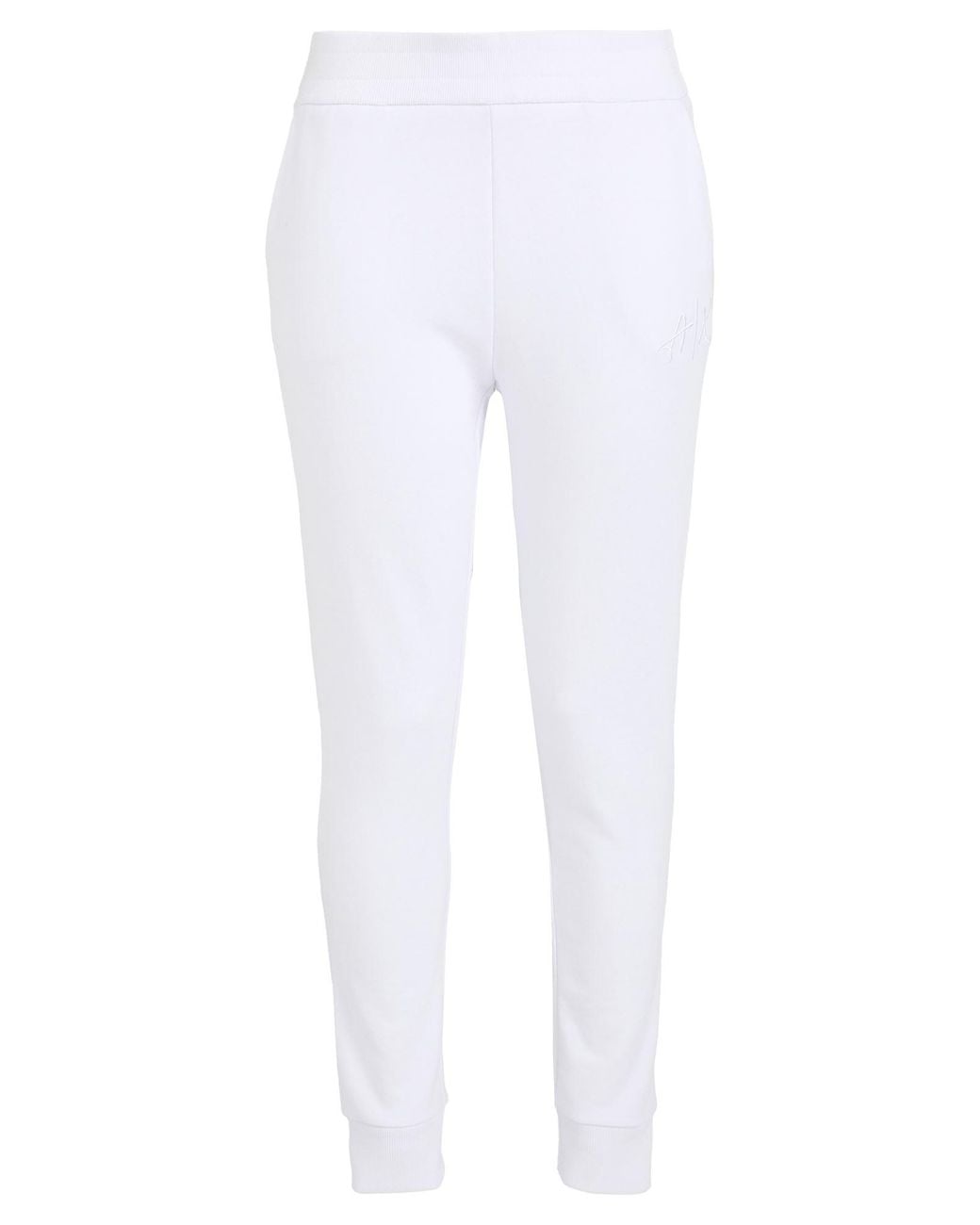 ARMANI EXCHANGE White Pants Cotton, Polyester, Elastane
