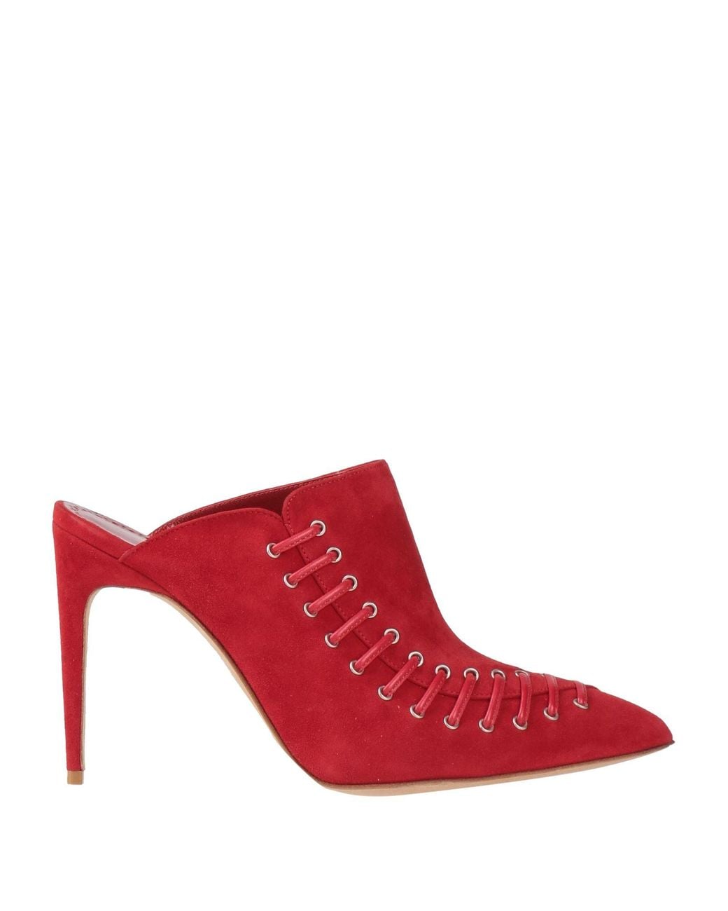 Manolo Blahnik Red Mules & Clogs