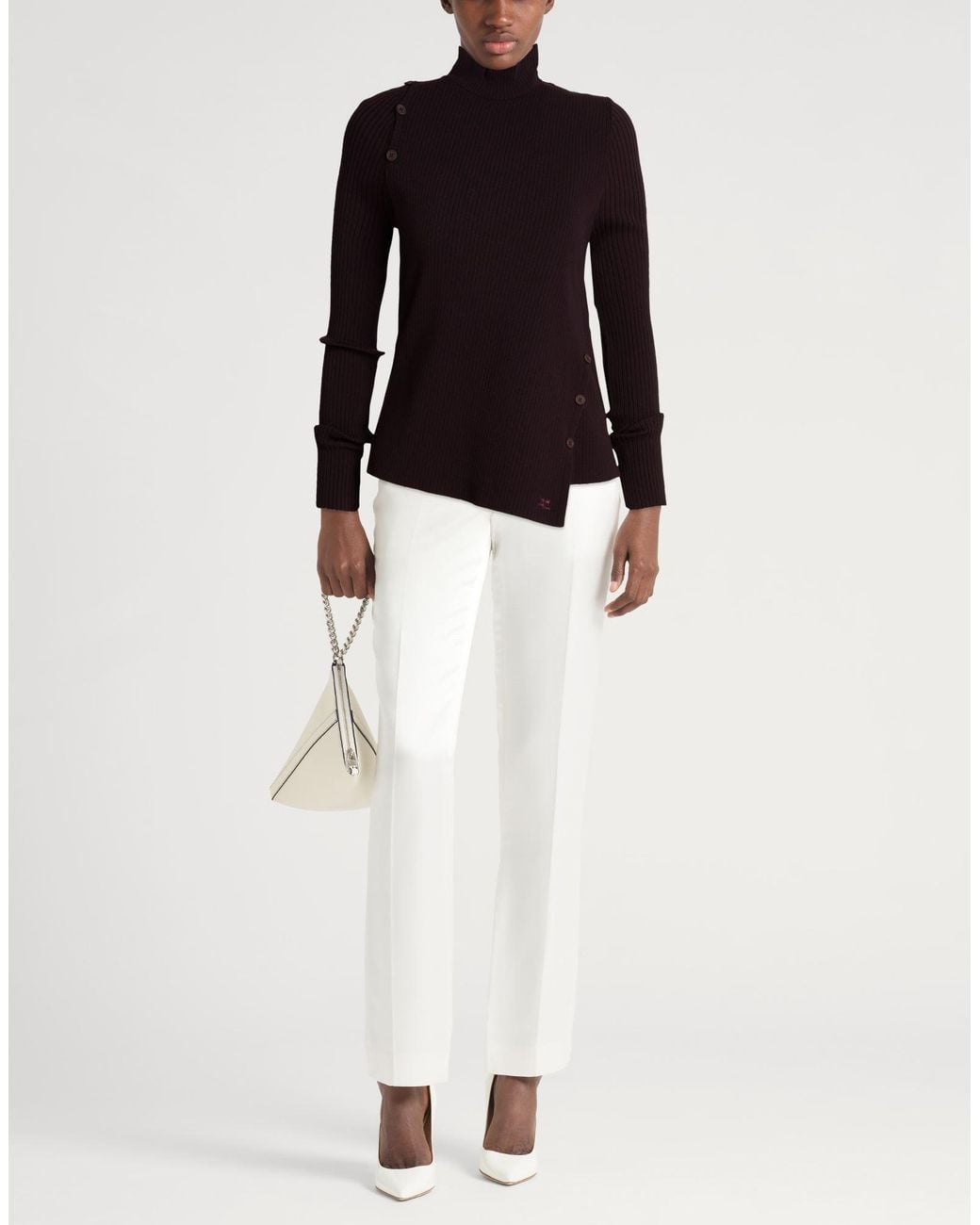 Courreges Black Rollkragenpullover