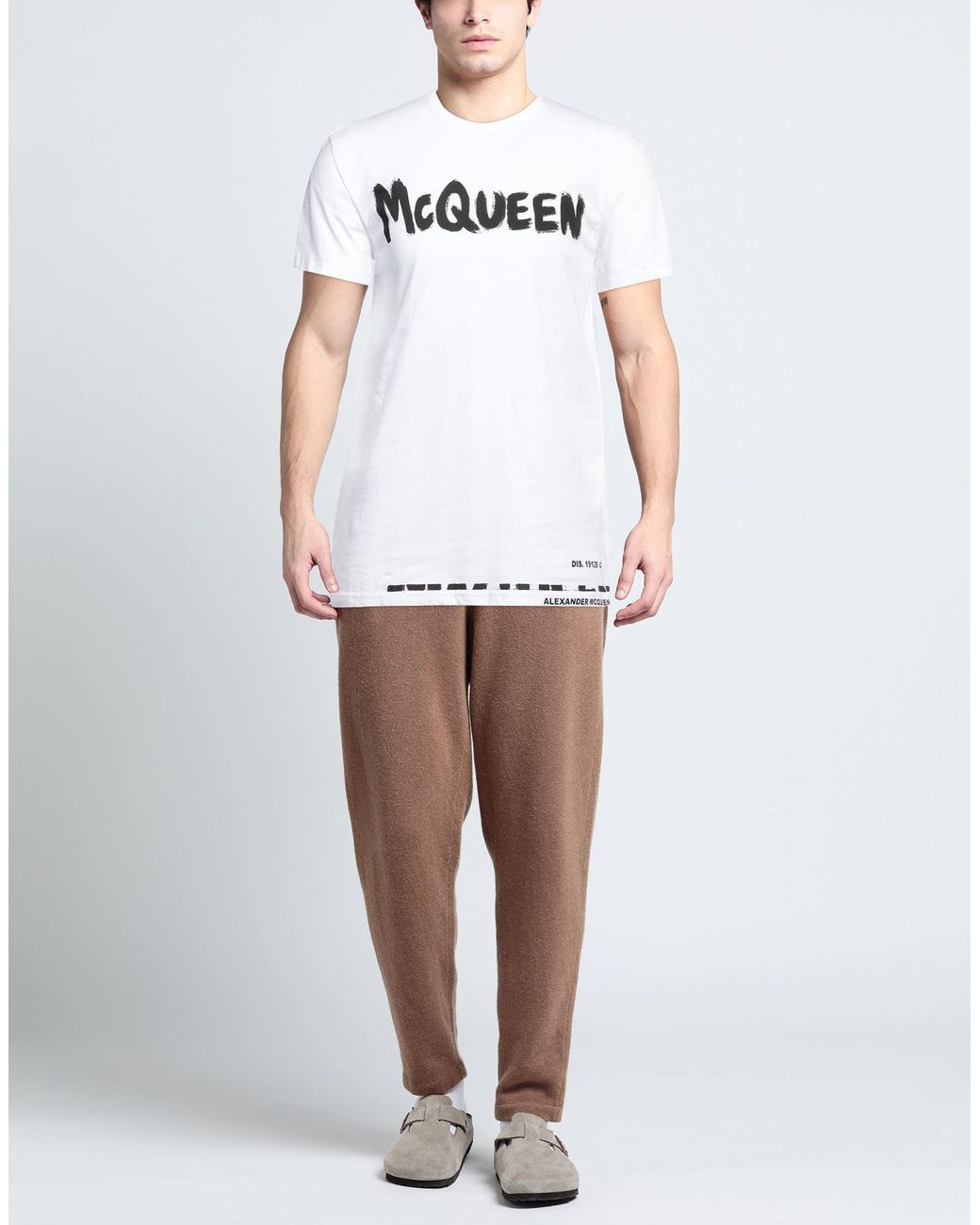 McQueen White T-Shirt Cotton for men