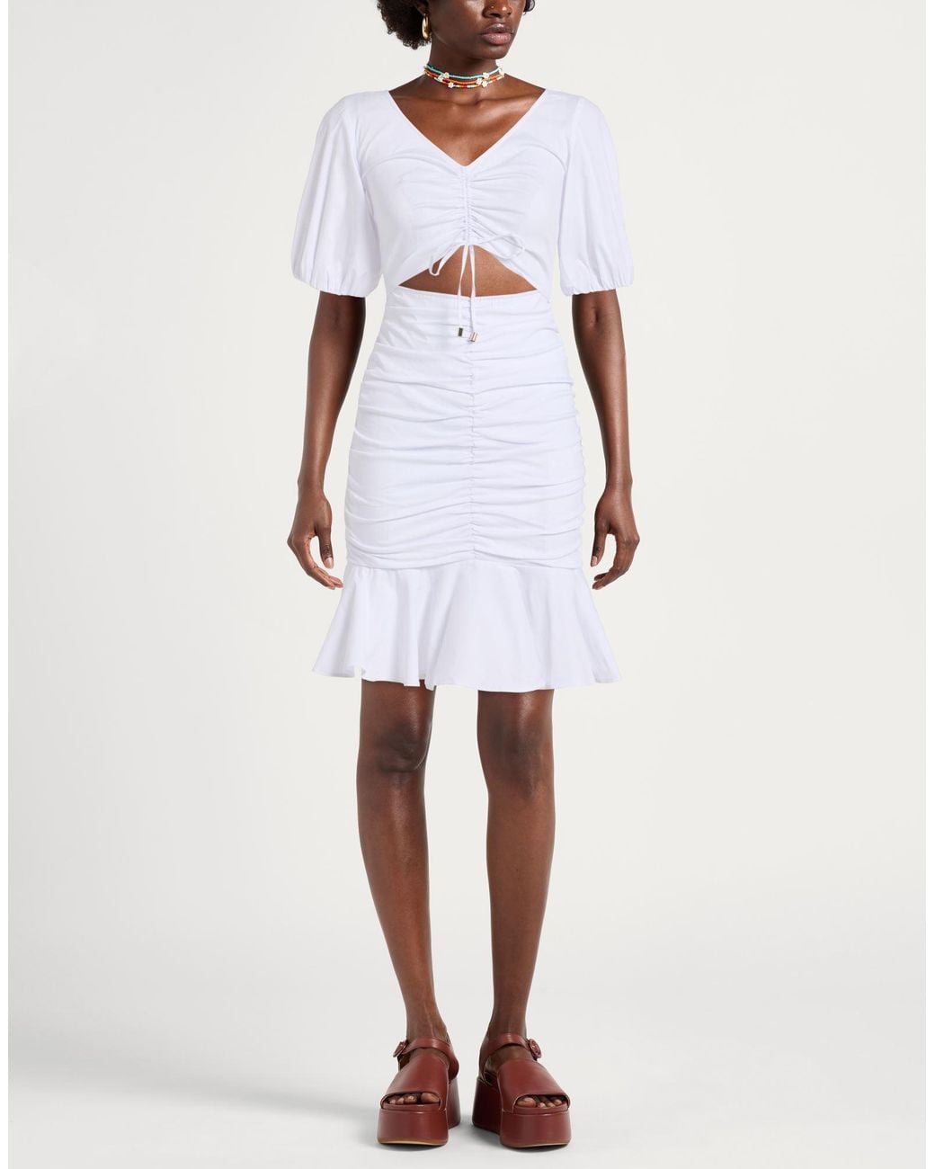 Pinko White Mini Dresses