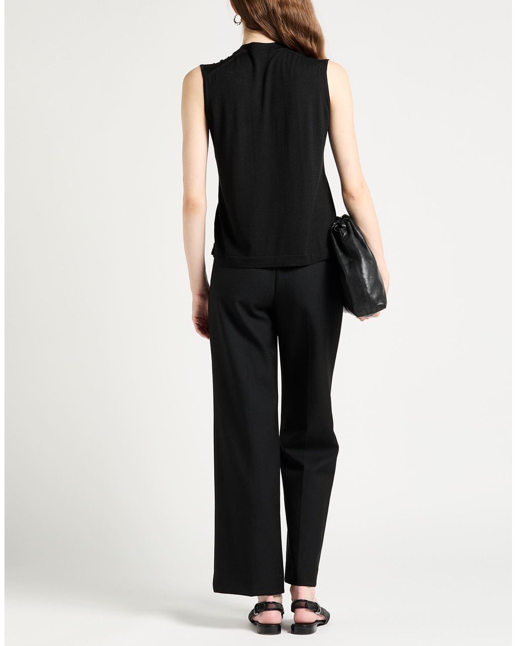 The Row Black Pants Virgin Wool