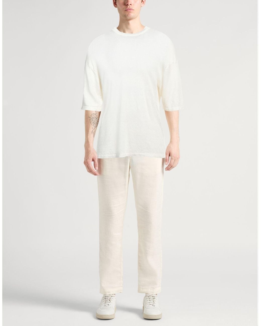 Pullover Roberto Collina de hombre de color White