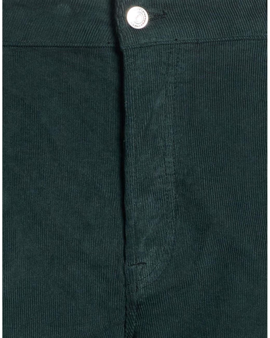 Department 5 Green Pants Cotton, Elastane for men