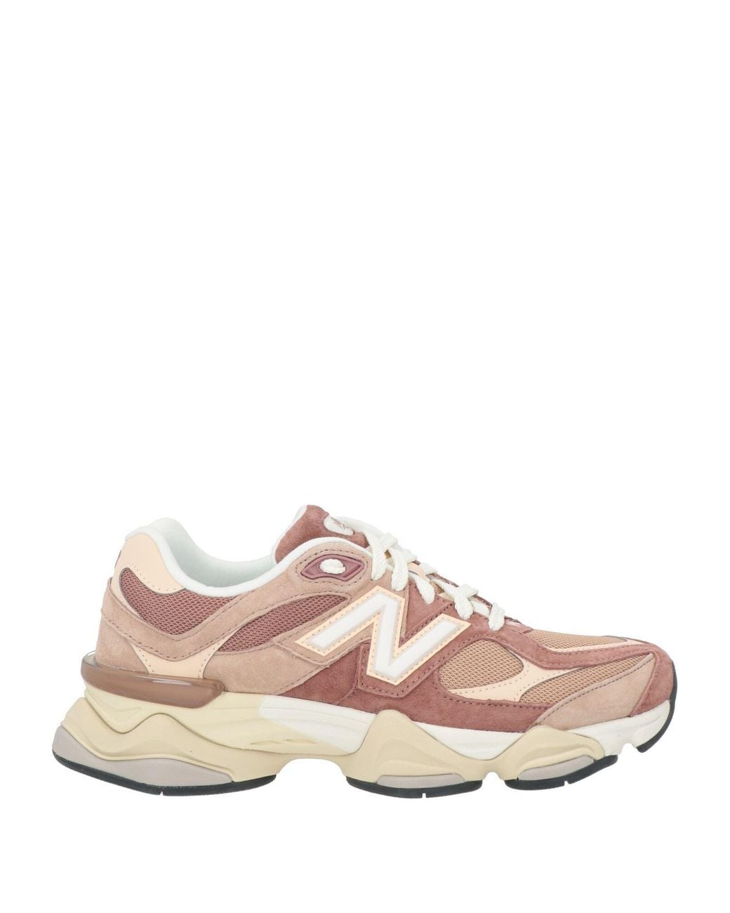 New Balance Pink Sneakers Leather, Textile Fibers for men