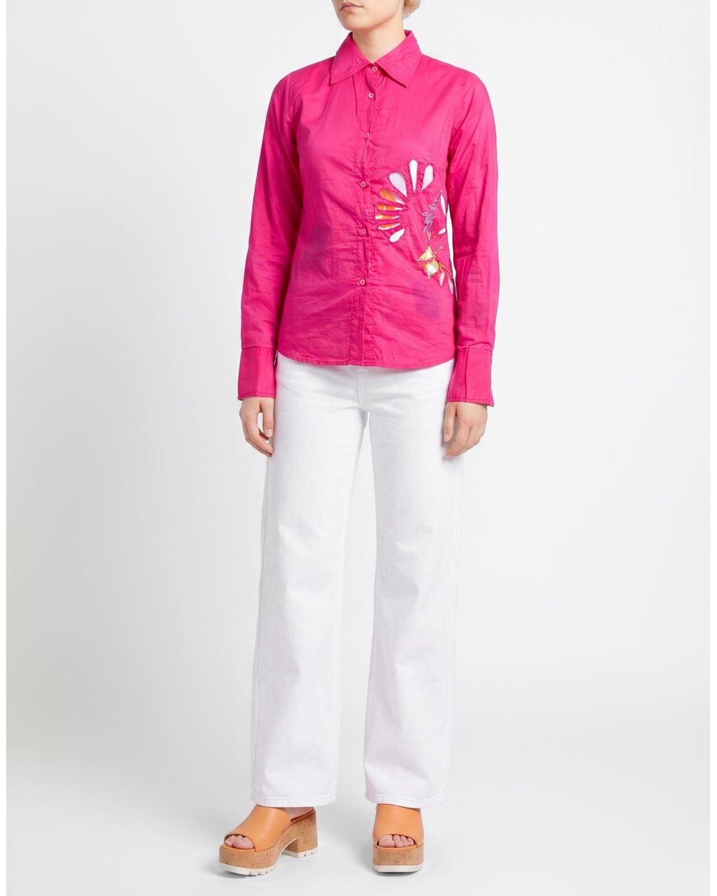Mason's Pink Fuchsia Shirt Cotton