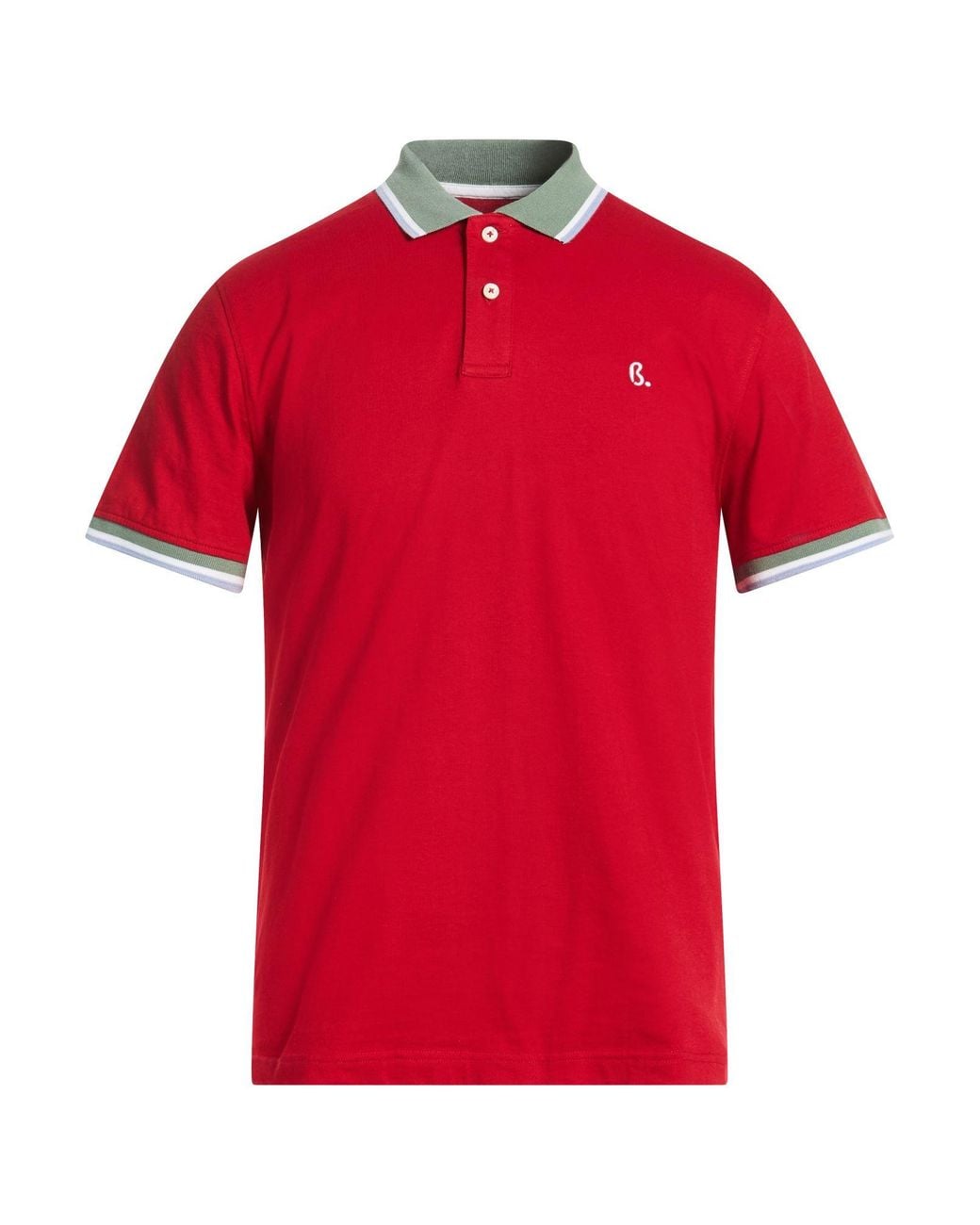 Harmont & Blaine Red Polo Shirt Cotton, Elastane for men