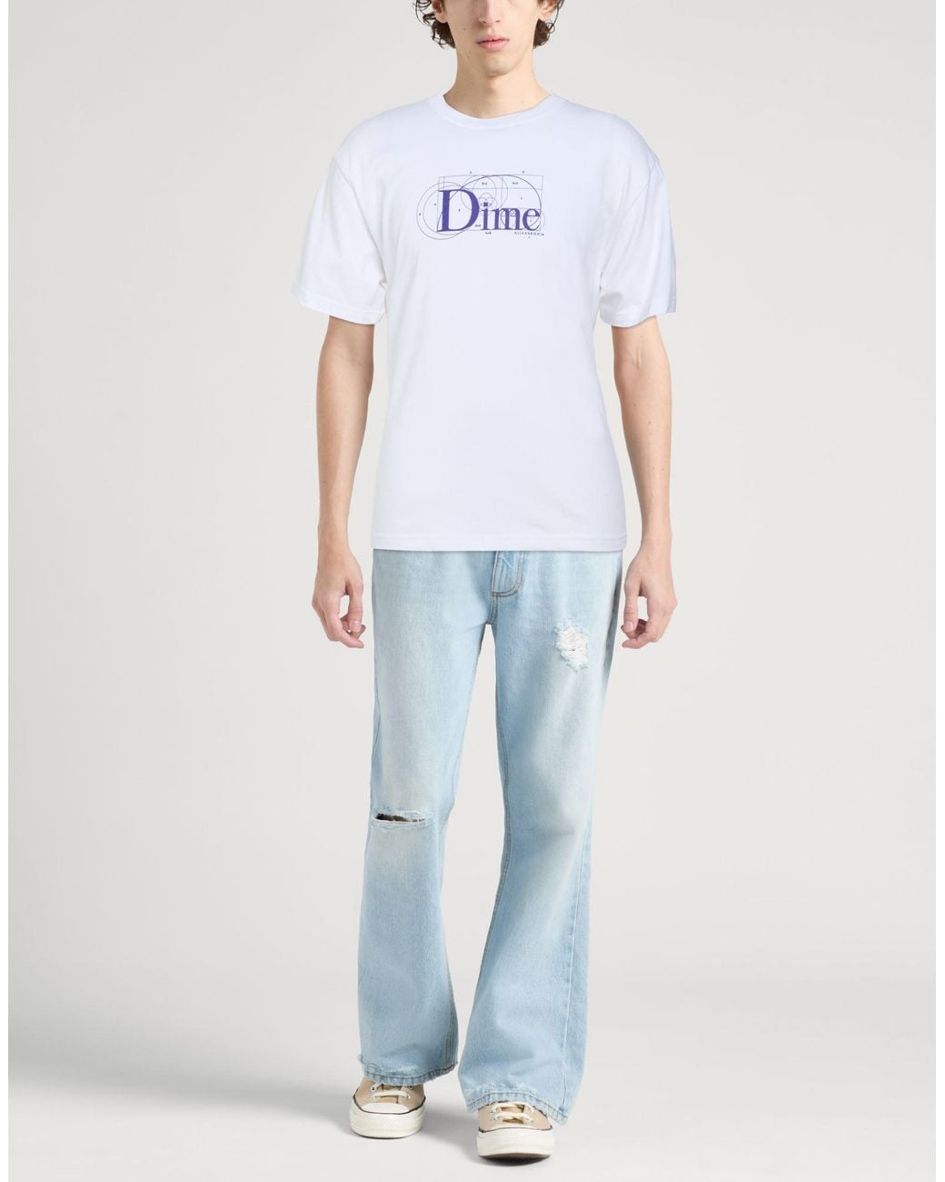 Dime White T-Shirts for men