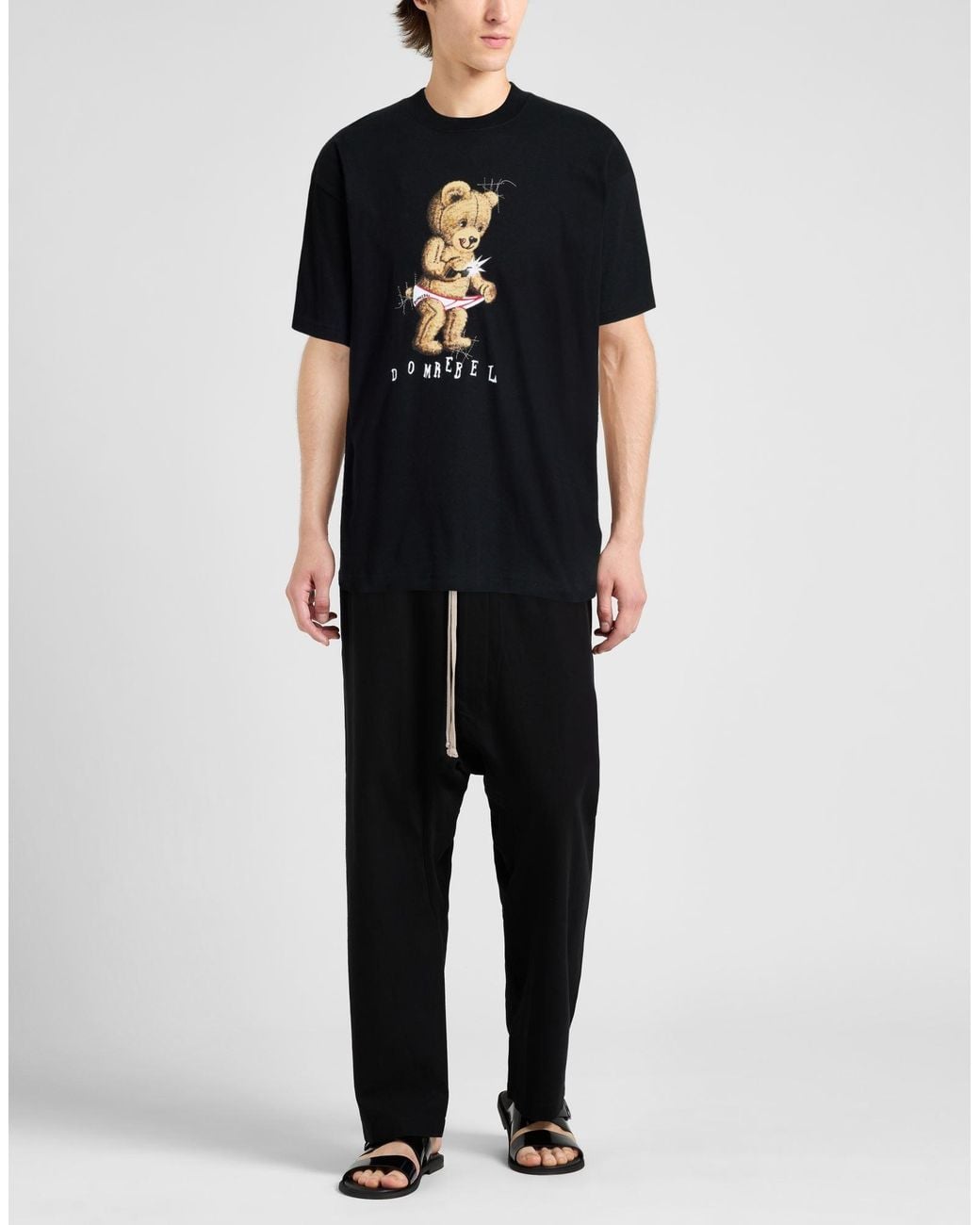 DOMREBEL Black T-Shirt Cotton for men