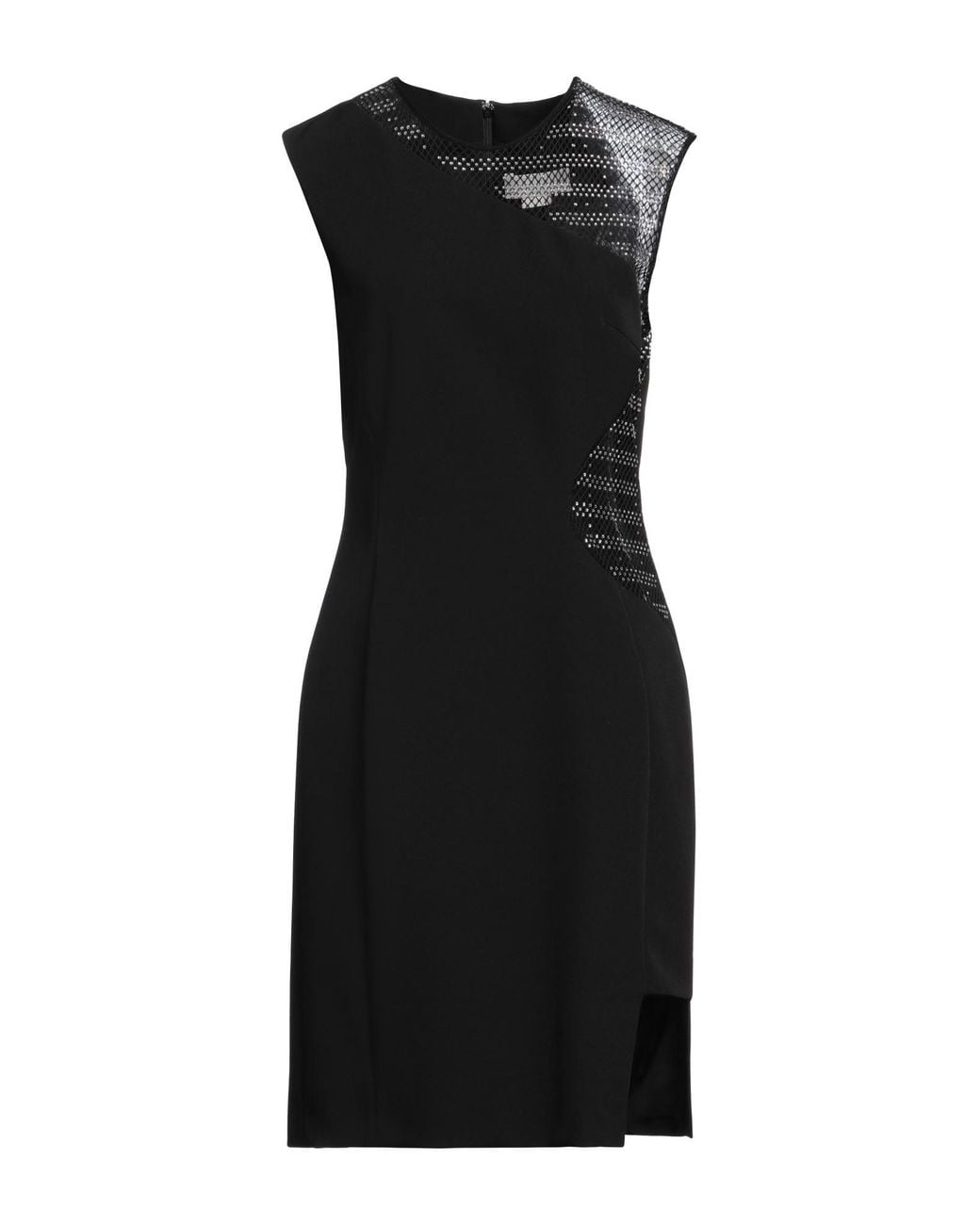 Genny Black Midi Dress Polyester, Elastane, Polyamide