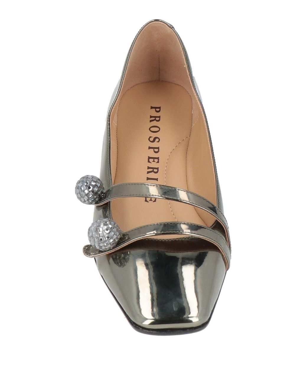 PROSPERINE® Metallic Ballet Flats Leather