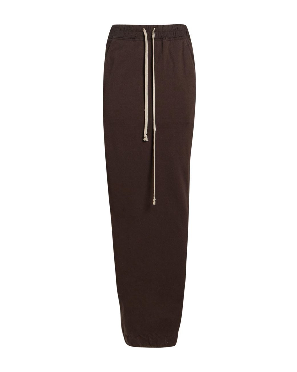 Rick Owens Brown Maxi Skirt