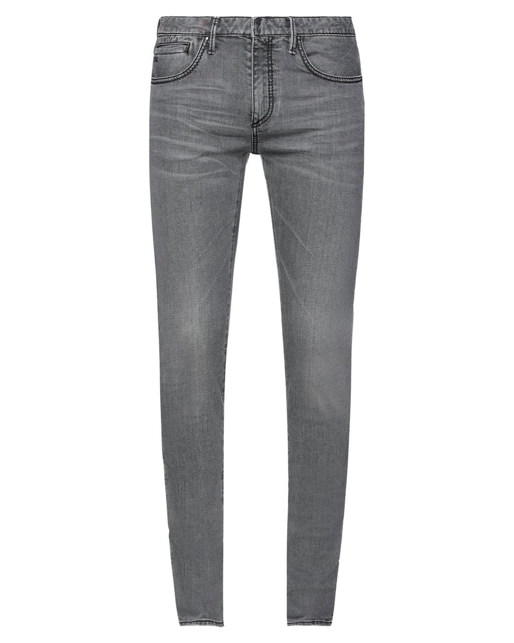 Emporio Armani Gray Jeans Cotton, Elastane for men