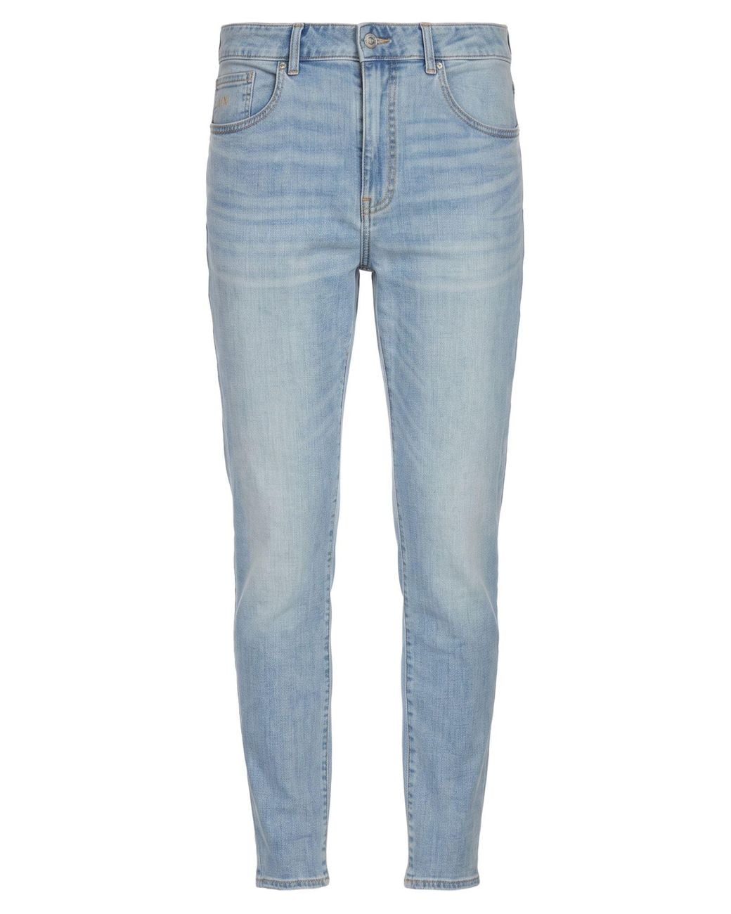 ARMANI EXCHANGE Blue Jeans Cotton, Polyester, Elastane for men