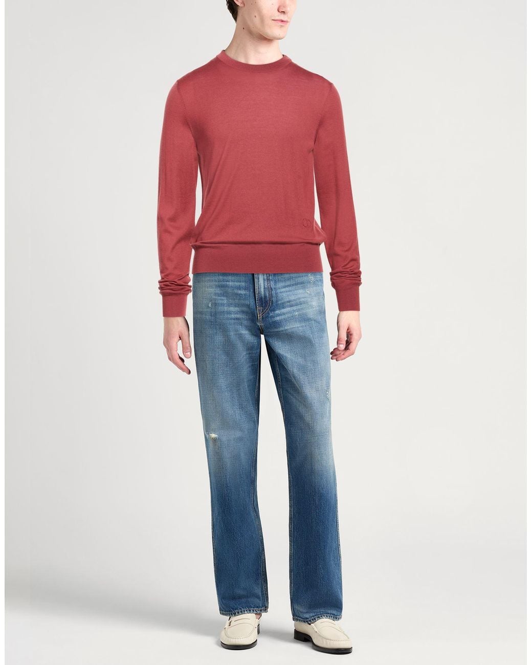 Dior Red Sweater Cashmere for men