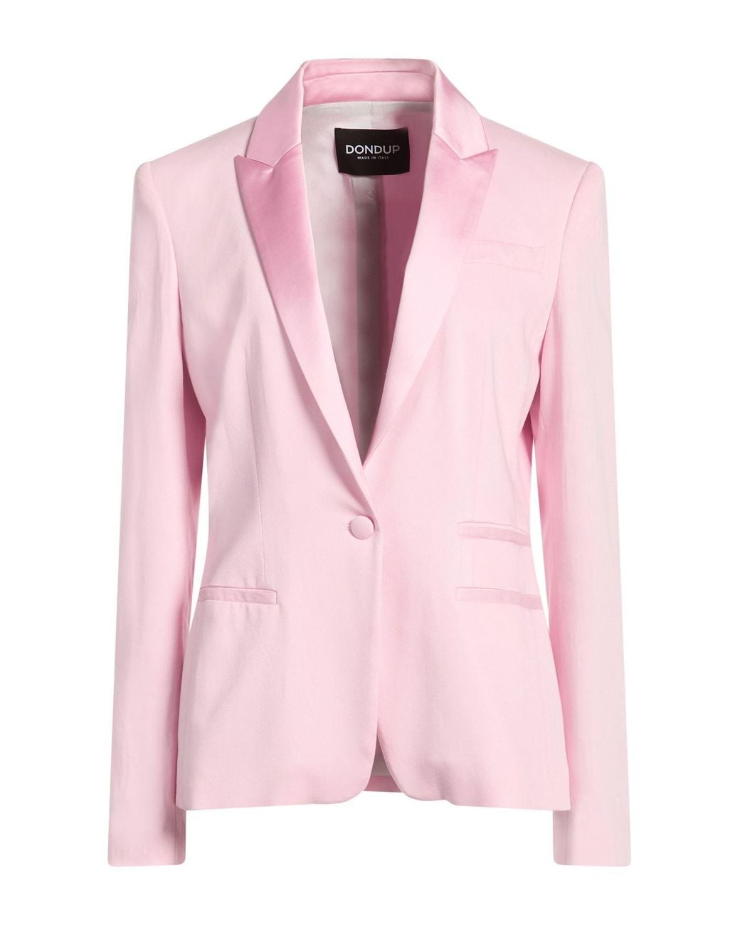 Dondup Pink Blazer Cotton, Viscose, Elastane
