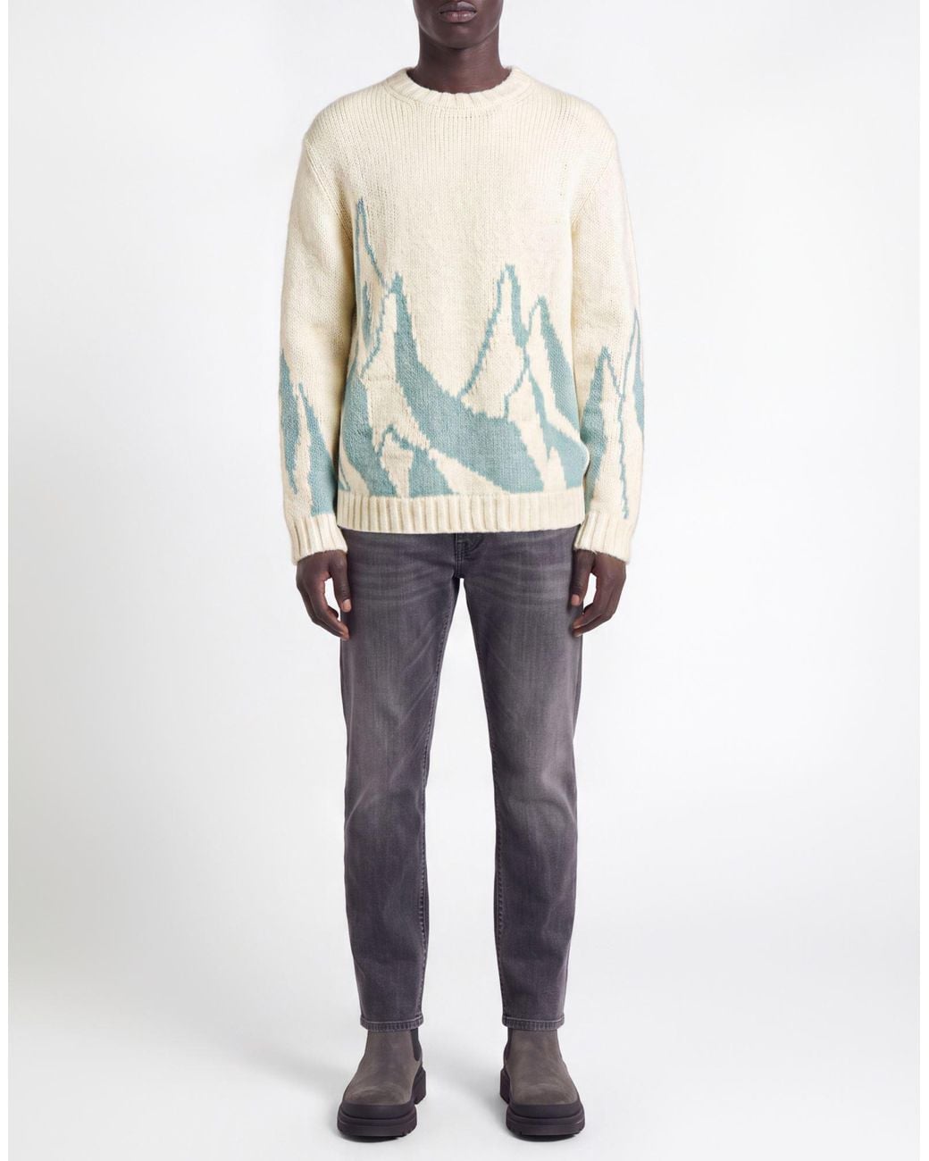 Dondup Blue Sky Sweater Alpaca Wool, Polyamide, Wool for men