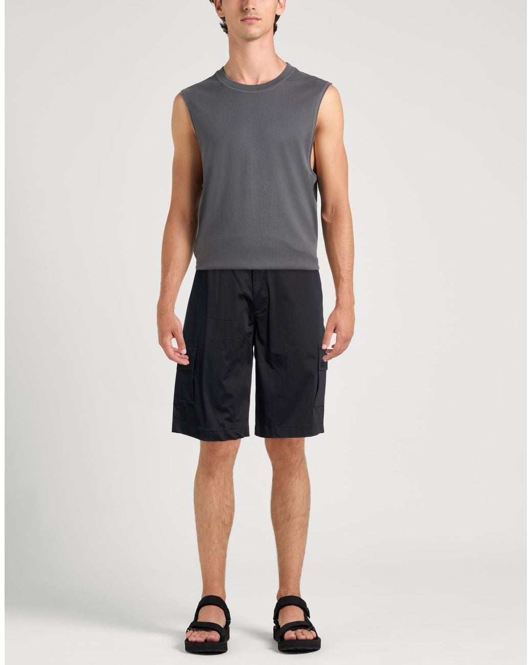 CoSTUME NATIONAL Blue Shorts & Bermuda Shorts Cotton, Elastane for men