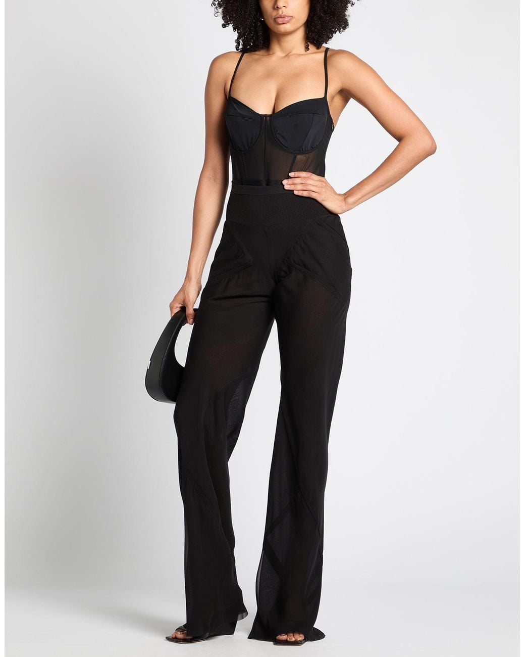 ViCOLO Black Bodysuit Polyester, Elastane