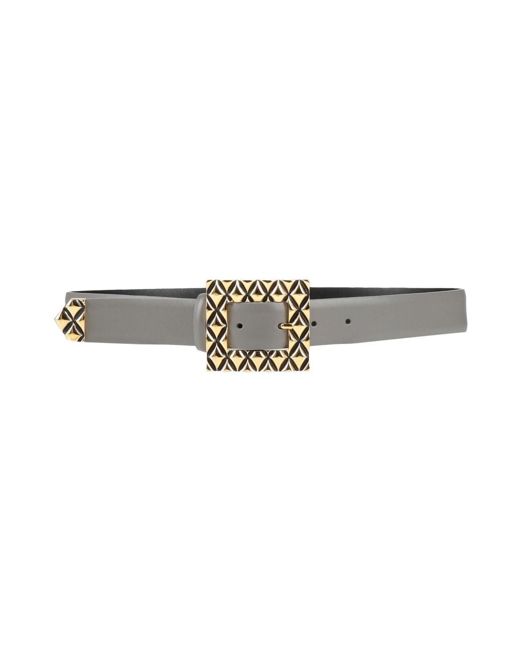Alberta Ferretti White Belt Leather