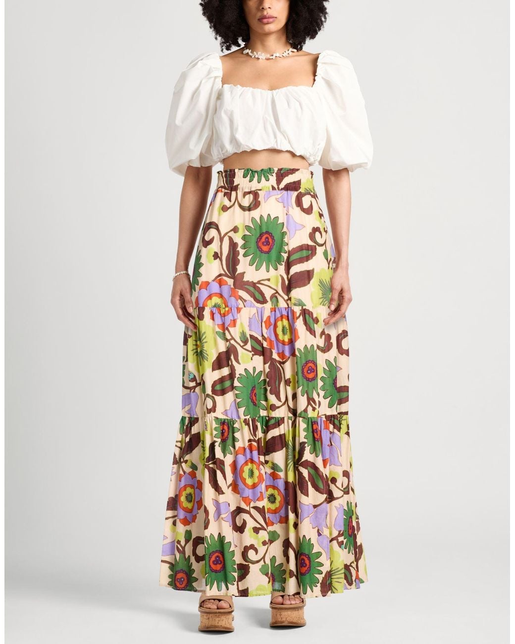 Anjuna White Maxi Skirt