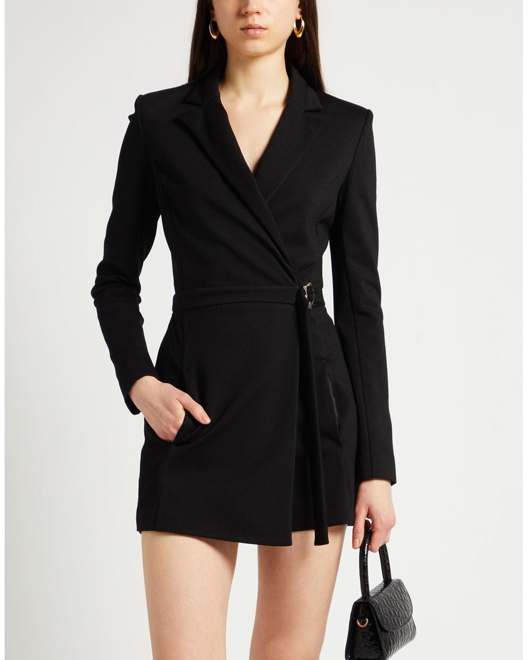 Patrizia Pepe Black Playsuit Viscose, Polyamide, Elastane
