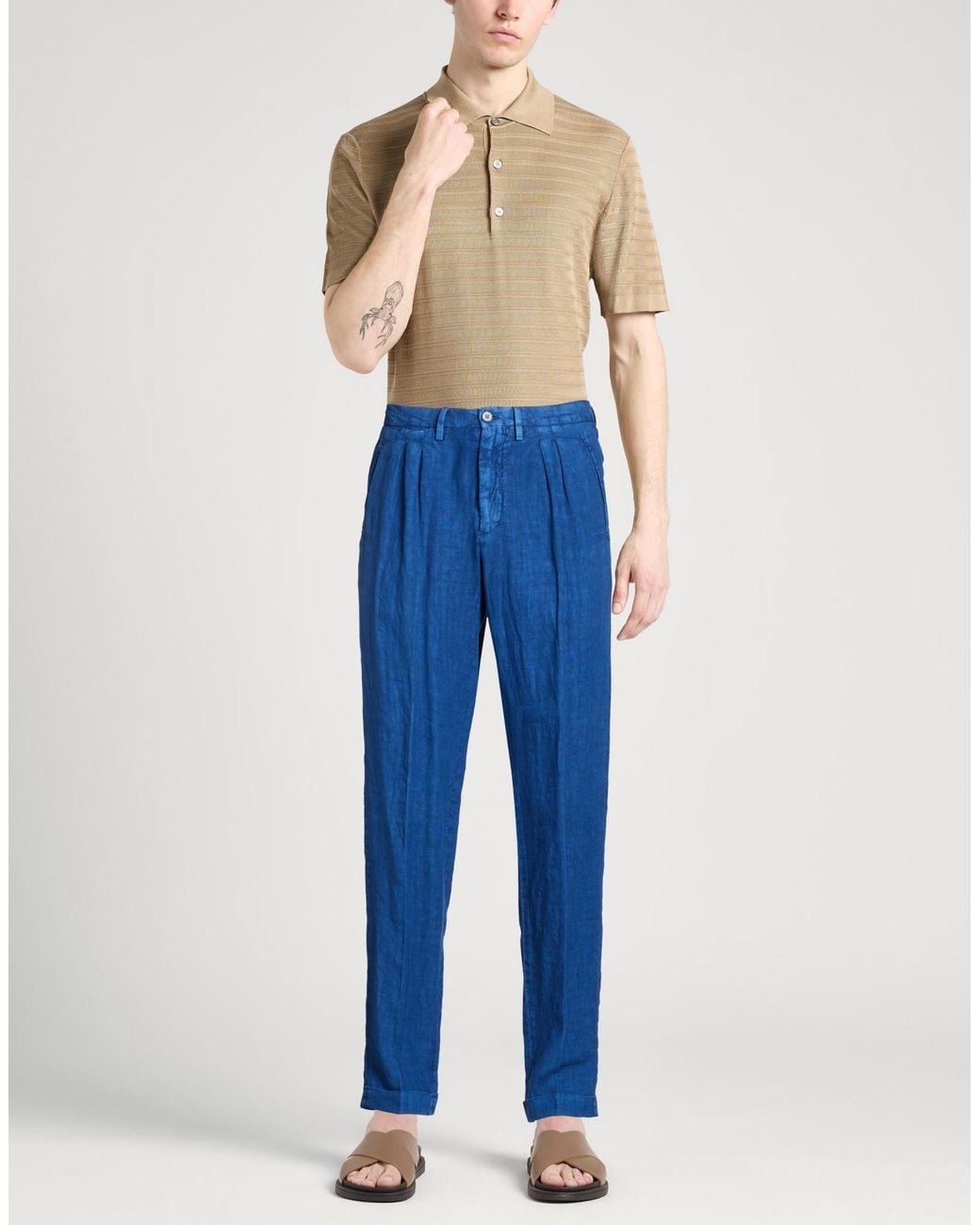 Boglioli Blue Pants for men