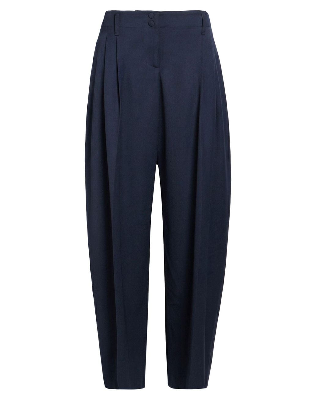 McQueen Blue Pants Wool