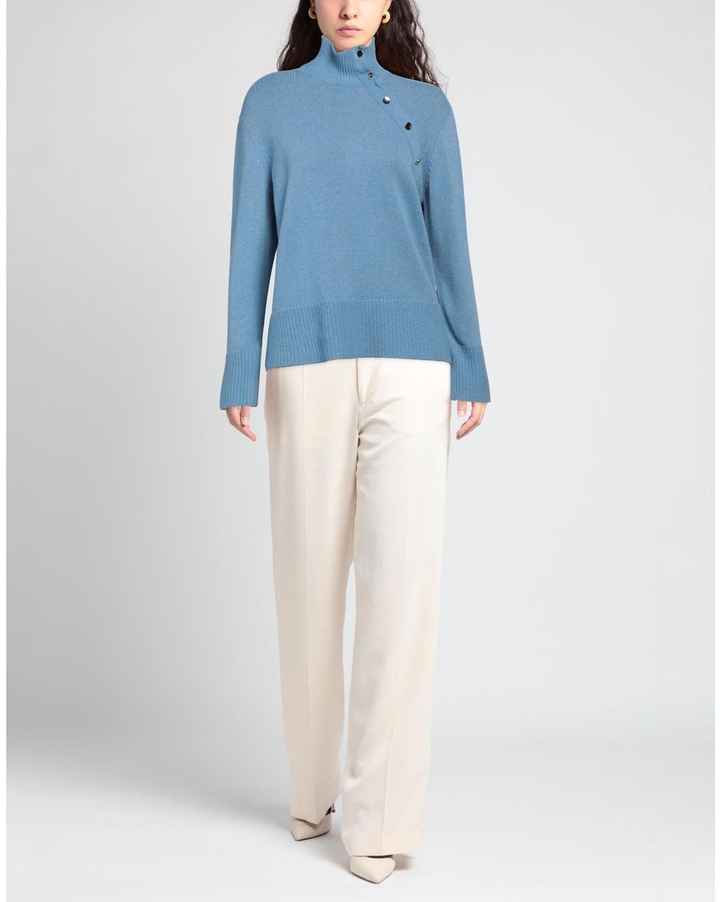 Liu Jo Blue Azure Sweater Polyamide, Viscose, Wool, Cashmere