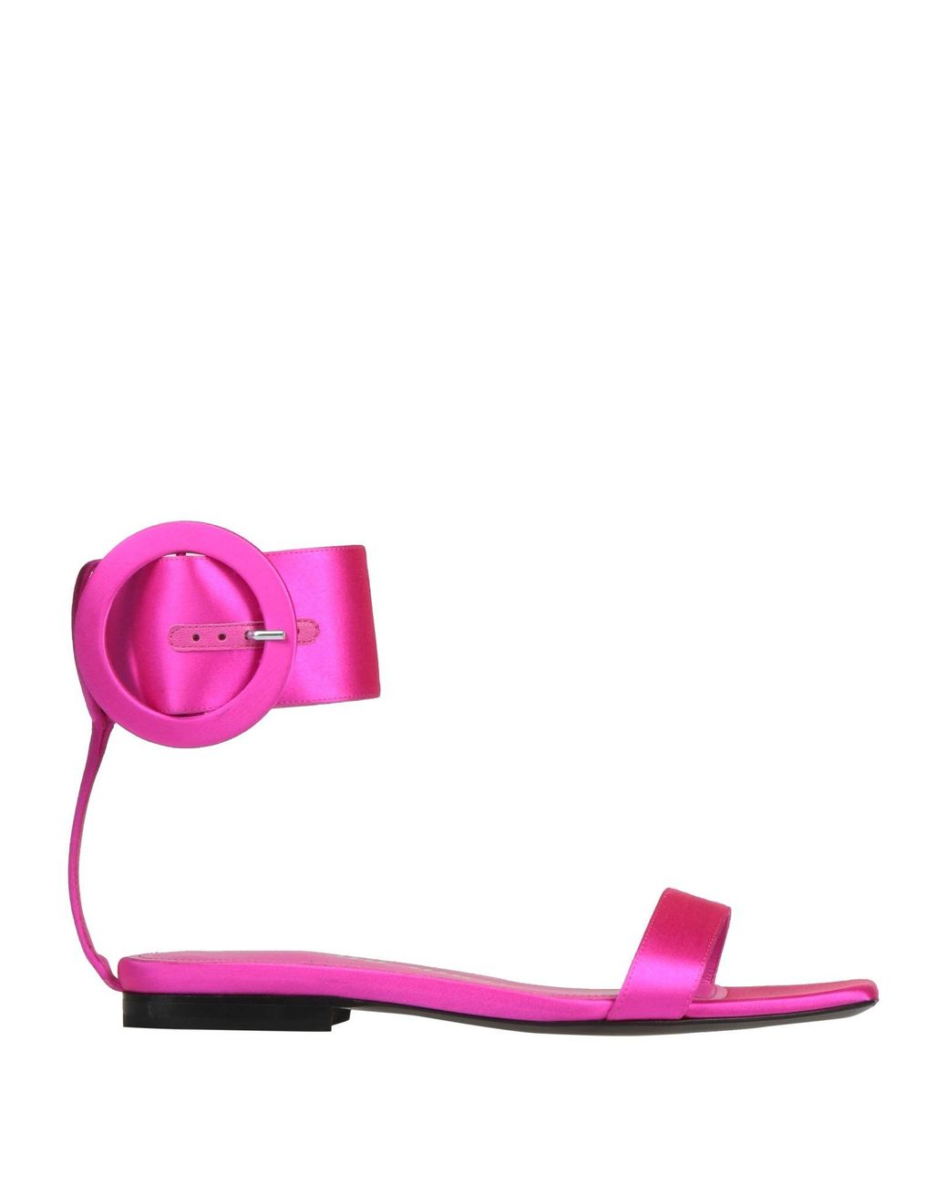 The Attico Pink Sandals Leather, Textile Fibers