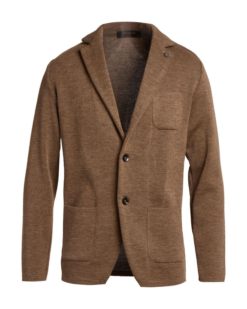 Officina 36 Brown Camel Blazer Acrylic, Wool for men