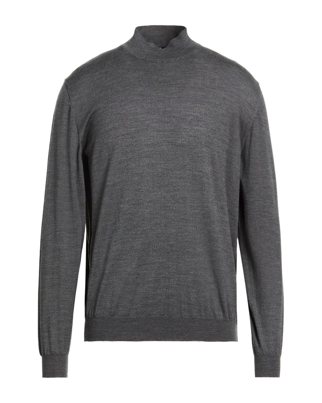 Fedeli Gray Turtleneck Virgin Wool for men