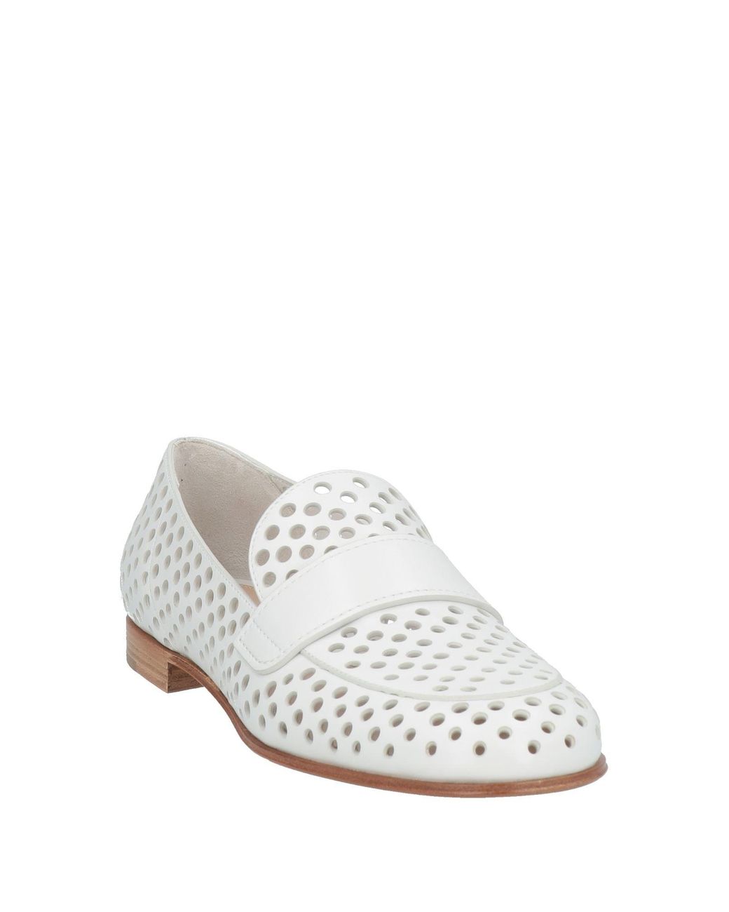Gianvito Rossi White Mokassin