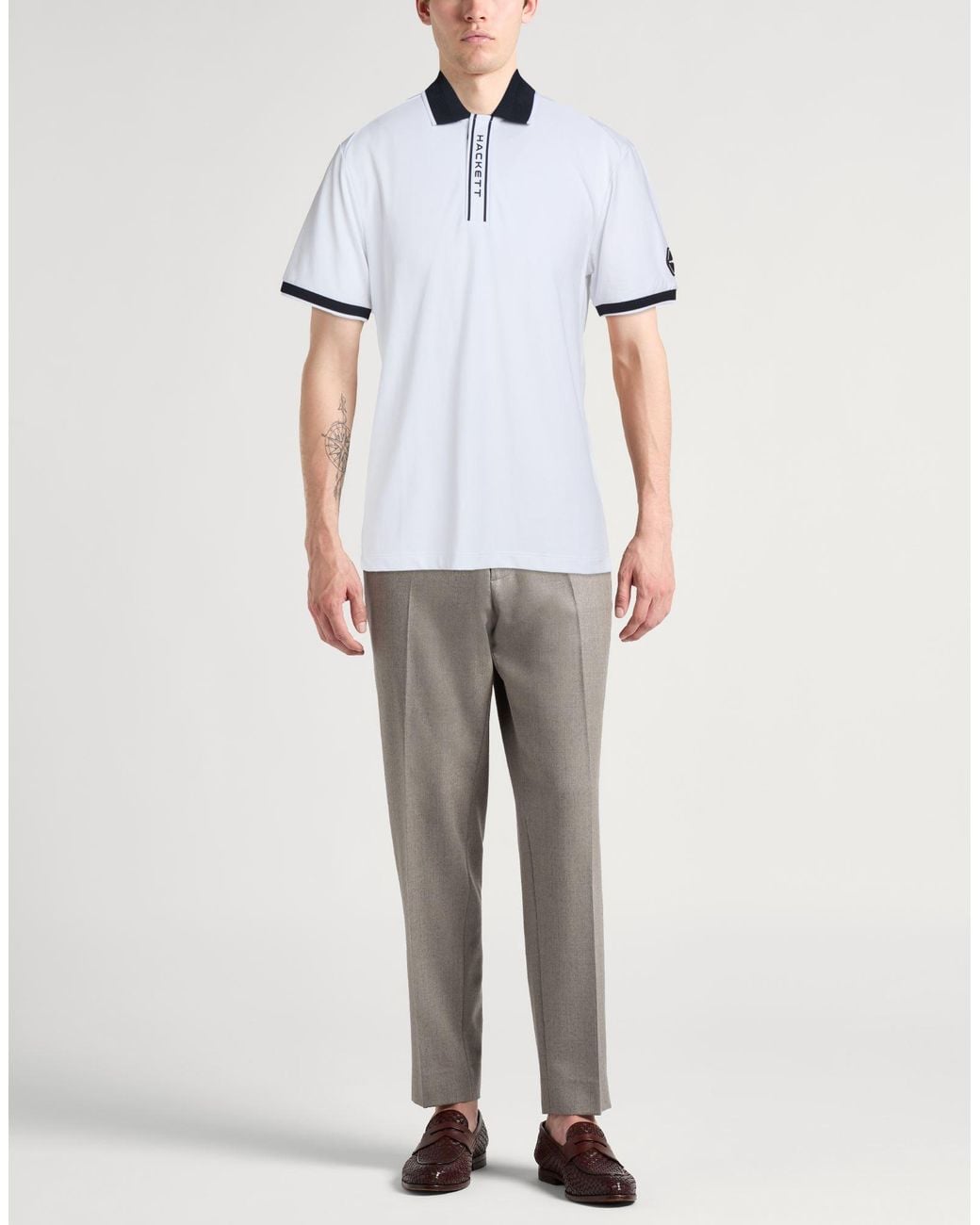 Hackett Poloshirt in White für Herren