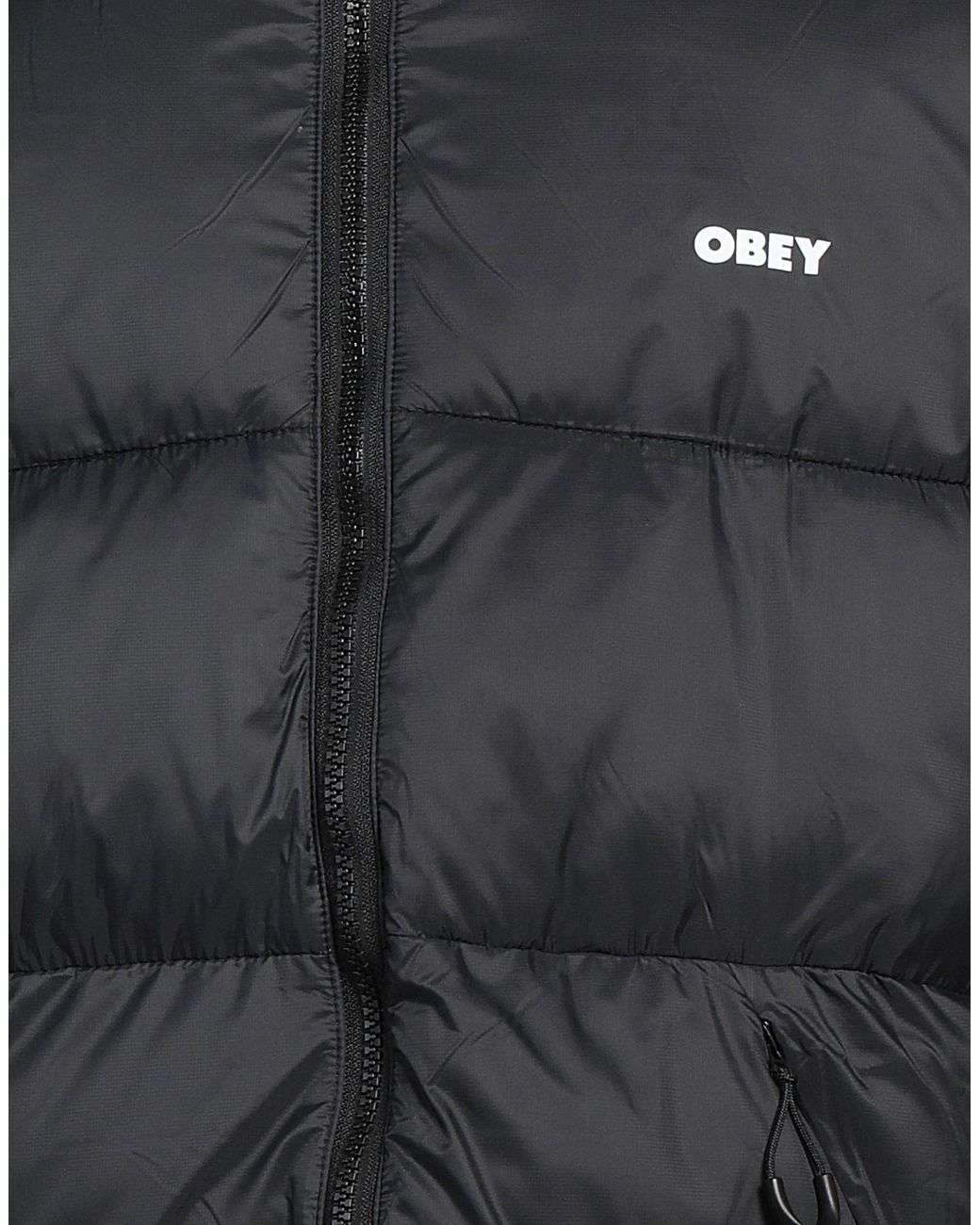 Obey Black Puffer for men