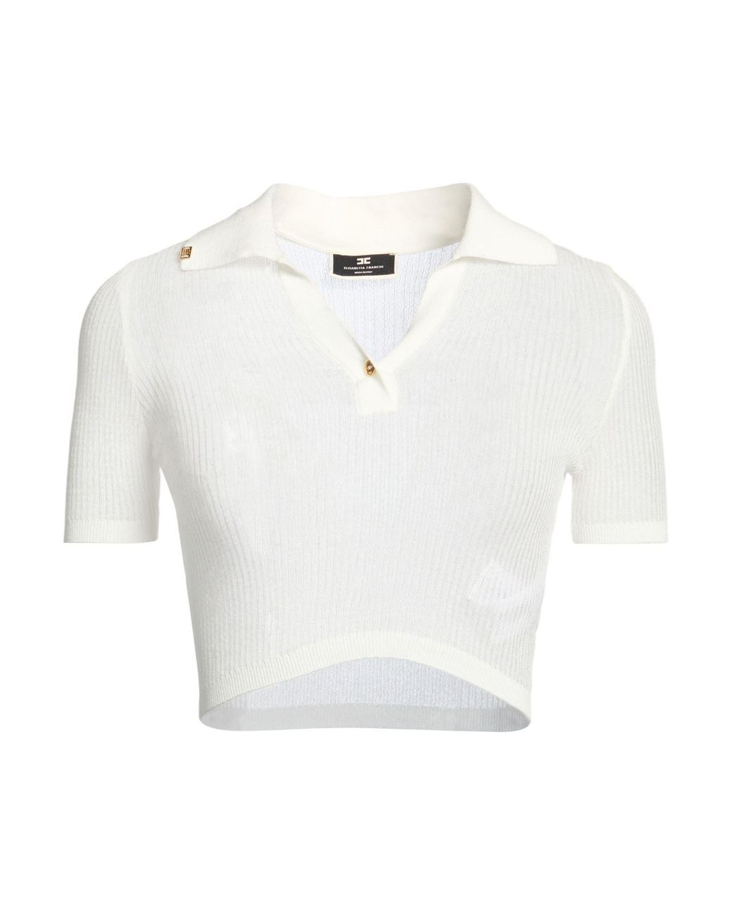 Elisabetta Franchi White Polo Shirt